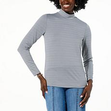 "As Is" TWRHLL by Christie Brinkley Mock Neck Top