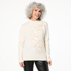 "As Is" TWRHLL by Christie Brinkley Sequin Sweater