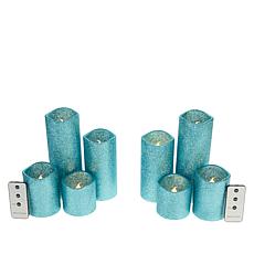 "As Is" Unmatched 8-piece Glitter Set with Gift Boxes