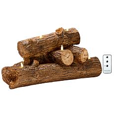 "As Is" Unmatched LED Faux Resin Stacked Logs