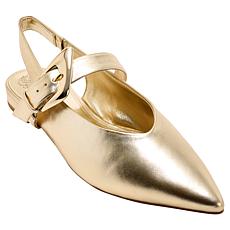 "As Is" Vince Camuto Amoret Leather/Suede Slingback Flat