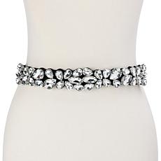 "As Is" Vince Camuto Floral Crystal Stretch Belt