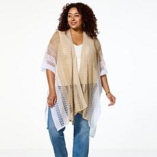 "As Is" Vince Camuto Ombre Open Knit Topper