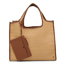 "As Is" Vince Camuto Sayla Raffia Tote