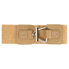 "As Is" Vince Camuto Stretch Straw Ring & Toggle Belt