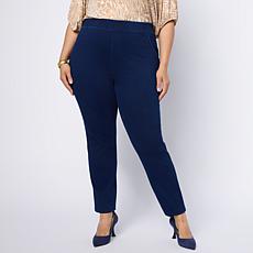 "As Is" Vivica A. Fox Collection Pull-On Knit Denim Jegging