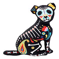 "As Is" Warm & Cozy Day of the Dead Dog Decorative Pillow