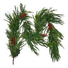 "As Is" Winter Lane 6' Illuminated Holiday Garland
