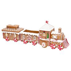"As Is" Winter Lane LED Gingerbread Train 3-Piece Set