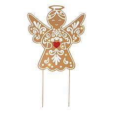 "As Is" Winter Lane Single Lit Gingerbread Stake