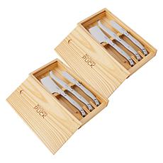 "As Is" Wolfgang Puck 2 Sets of 3 Cheese Knives in Gift Boxes
