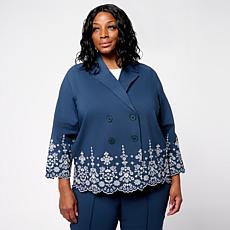 "As Is" Wynne
Collection Embroidered Scallop FlatterFIT Jacket