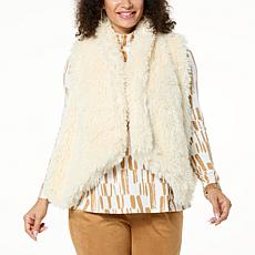 "As Is" WynneCollection Faux Fur Vest