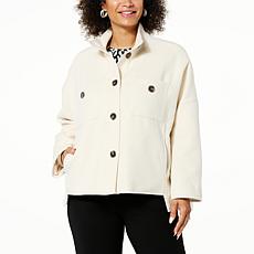 "As Is" WynneCollection Unstructured Melton Jacket