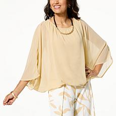 "As Is" WynneLayers Chiffon Cocoon Top
