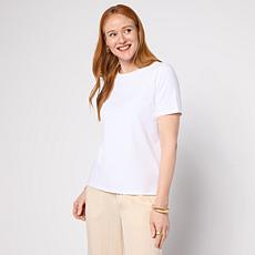 "As Is" WynneLayers Cotton Spandex Crew Neck Tee