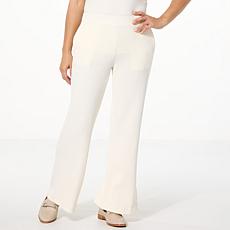 "As Is" WynneLayers Plush Ottoman Knit Straight Leg Pant