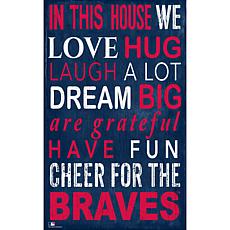 Atlanta Braves In This House Sign  