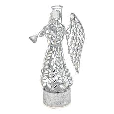 August and Leo 12" Rotating Angel