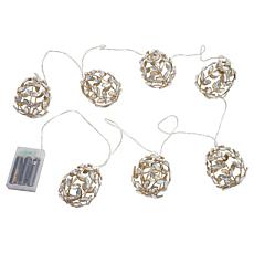 august & leo 6' Acrylic Jewel Egg Light Strand with Timer