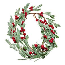 august & leo Round Jeweled Candle Holders w/Flameless Candle 2-pack