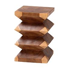 bali and pari Malati Suar Wood Side Table