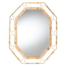 bali and pari Remedy Octagonal Rattan Wall Mirror