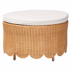 bali and pari Teresa Rattan Ottoman