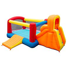 Banzai Inflatable Double Slide Bouncer Oudoor Toy - Climb and Slide