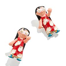 BAUBLEBAR Disney Lilo Goldtone Multicolor Stud Earrings