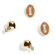 BAUBLEBAR Draft Pick Football and Helmet Stud Earrings Set