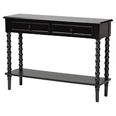 Baxton Studio Malinda Classic Wood Console Table with Storage