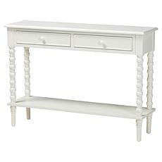 Baxton Studio Malinda Classic Wood Console Table with Storage