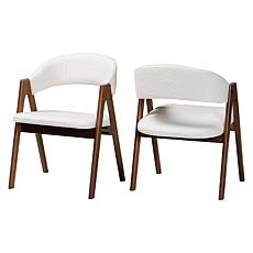 Baxton Studio Virden Dining Chair Set of 2