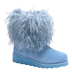 BEARPAW® Janell Curly Faux Fur and Suede Boot