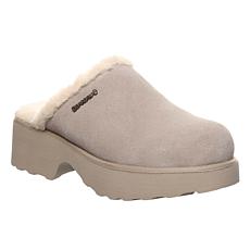 BEARPAW® Marnie Rain and Stain Repellant Suede Block-Heel Clog