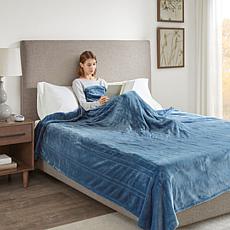 Beautyrest Heated Knitted Microlight Blanket-Queen