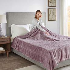 Beautyrest Heated Plush Knitted Microlight Blanket-Full
