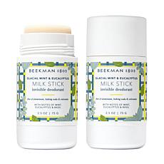 Beekman 1802 Goat Milk Mint & Eucalyptus Milk Stick Deodorant 2pk AS
