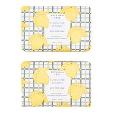 Beekman 1802 Goat Milk Sunshine Lemon Bar Soap 2-pack