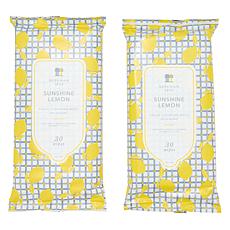 Beekman 1802 Goat Milk Sunshine Lemon Face Cleansing Wipes 2-Pack