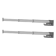 Bell + Howell Set of 2 Telescoping Clothes Hangers with Extra Hook