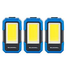 Bell + Howell Worklight with Magnet, Clip and LED Strobe - Set of 3