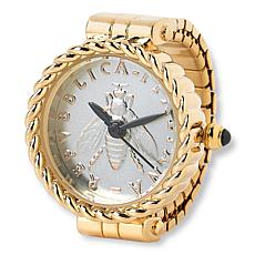 Bellezza 2 Lira Bee Coin Expansion Band Ring Watch