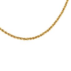 Bellezza 24" Bronze Diamond-Cut Rope-Link Chain Necklace