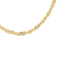 Bellezza 24" Bronze Singapore-Link Chain Necklace
