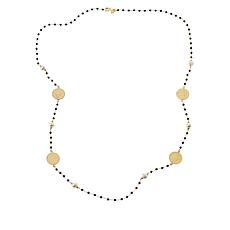 Bellezza 36" 100 Lira Mini Coin Rosary-Link Necklace