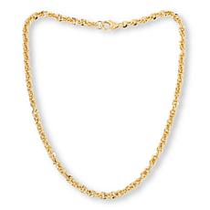 Bellezza Bellissima 18" Bronze Diamond-Cut Disco Chain Necklace