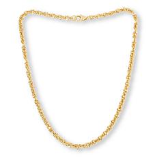 Bellezza Bellissima 20" Bronze Diamond-Cut Disco Chain Necklace