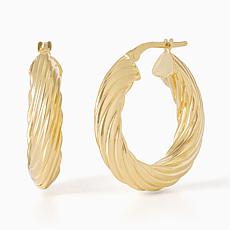 Bellezza Bronze 1" Twisted Hoops